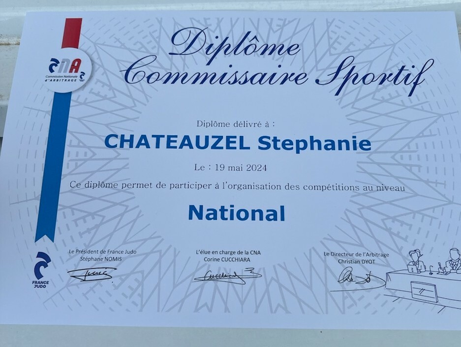 Stéphanie devient CS National