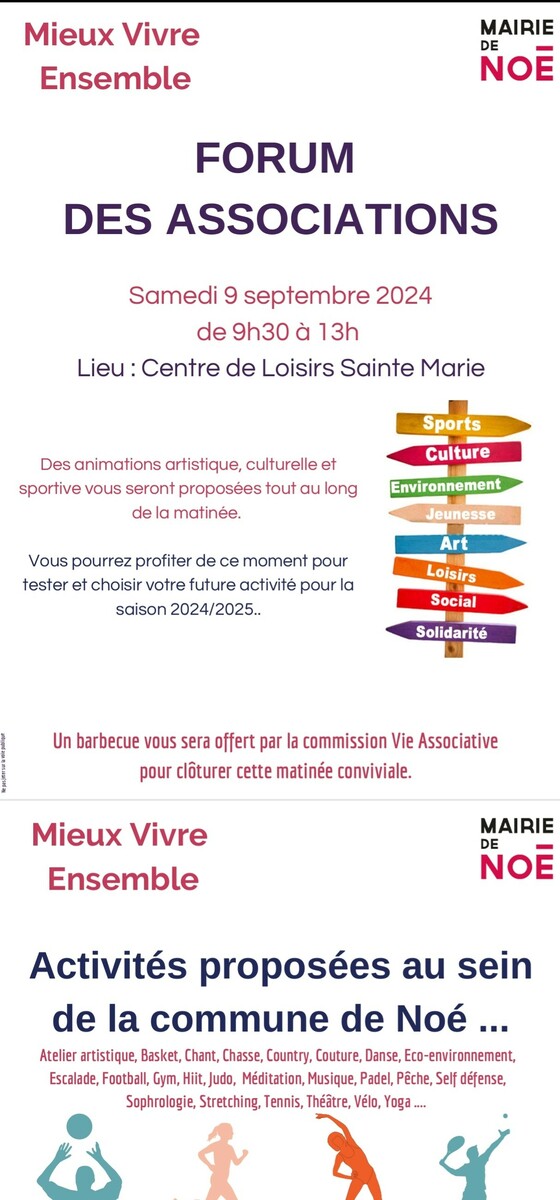 Forum des associations à Noé