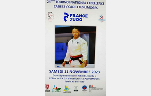 Tournoi Excellence Cadet à Limoges