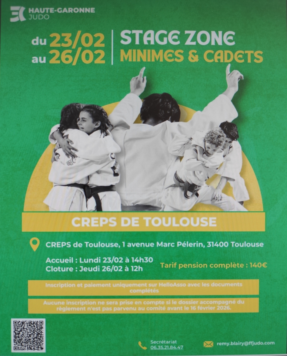 Stage  Minimes et Cadets Creps