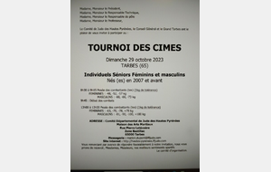 Tournoi Sénior des Cîmes