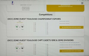 Championnat Cadets Zone ouest + Arbitrage junior