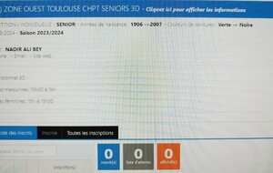 Championnat Zone Ouest Seniors 3D