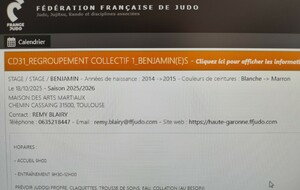 Entrainement Benjamin