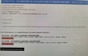 GP ceintures de couleurs