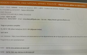 Stage National Minimes