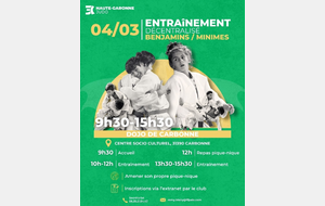 Entraînement Benjamin Minime
