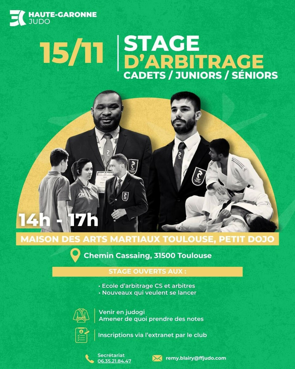 Stage Arbitrage Cadet